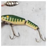 Like New L & S Bass Master Lure in Green/Cream and Rooster Tail Like New L & S Bass Master Lure in Green/Cream and Rooster Tail