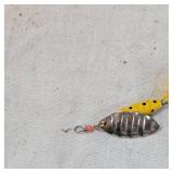 Like New L & S Bass Master Lure in Green/Cream and Rooster Tail Like New L & S Bass Master Lure in Green/Cream and Rooster Tail
