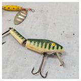 Like New L & S Bass Master Lure in Green/Cream and Rooster Tail Like New L & S Bass Master Lure in Green/Cream and Rooster Tail