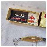 L &S Mirro Lure #2 MG, As New, Sinker Minnow in Box Complete L &S Mirro Lure #2 MG, As New, Sinker Minnow in Box Complete