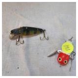 Heddon, as new Tiny Crazy Crawler, no box and Perch River Runt Heddon, as new Tiny Crazy Crawler, no box and Perch River Runt