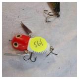 Heddon, as new Tiny Crazy Crawler, no box and Perch River Runt Heddon, as new Tiny Crazy Crawler, no box and Perch River Runt