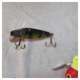 Heddon, as new Tiny Crazy Crawler, no box and Perch River Runt Heddon, as new Tiny Crazy Crawler, no box and Perch River Runt