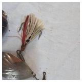 G.M Skinner "Old Reliable" Spinner Boston Fluted Bate and Vintage Millsite Rattle Bug G.M Skinner "Old Reliable" Spinner Boston Fluted Bate and Vintage Millsite Rattle Bug
