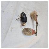 G.M Skinner "Old Reliable" Spinner Boston Fluted Bate and Vintage Millsite Rattle Bug G.M Skinner "Old Reliable" Spinner Boston Fluted Bate and Vintage Millsite Rattle Bug