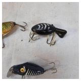 Vintage Hawk and Heddon Midge Digit River Runts(2) Vintage Hawk and Heddon Midge Digit River Runts(2)