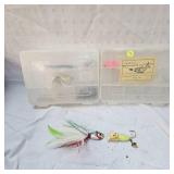 Rumble Bee 3/4 oz Spinner LUre and Bucktail and two Tackle Boxes Rumble Bee 3/4 oz Spinner LUre and Bucktail and two Tackle Boxes