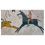 Pictorial Sketch on Animal Hide-2009 by Eagle Wolf Pictorial Sketch on Animal Hide-2009 by Eagle Wolf