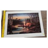Twilight Glow, Terry Redlin,205/960, Pencil Signed Twilight Glow, Terry Redlin,205/960, Pencil Signed