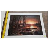 Morning Glow, Terry Redlin, 205/960, Pencil Signed Morning Glow, Terry Redlin, 205/960, Pencil Signed
