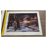 Night Mapling, 205/960, Terry Redlin, Pencil Signed Night Mapling, 205/960, Terry Redlin, Pencil Signed