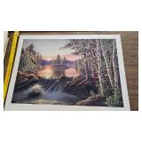 Boundry Waters, James Meger, Pencil Signed with Certificate of Authenticity, 51/960 Boundry Waters, James Meger, Pencil Signed with Certificate of Authenticity, 51/960