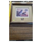 Migratory Waterfowl Stamp and Print Framed, 1988, 1860/3700