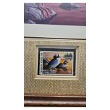 Migratory Waterfowl Stamp and Print Framed, 1988, 1860/3700