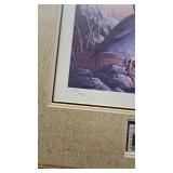 Migratory Waterfowl Stamp and Print Framed, 1988, 1860/3700