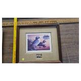 Migratory Waterfowl Stamp and Print Framed, 1990, 787/5500