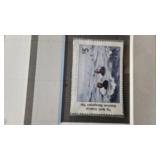 Migratory Waterfowl Stamp and Print Framed, 1990, 787/5500