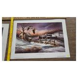 Winter Wind Break, 205/960, Terry Redlin, Pencil Signed