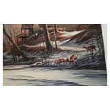 Winter (4th of Changing Seasons Series) Terry Redlin, Pencil Signed, 205/960