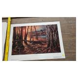 Sunlit Trail, Terry Redlin, 205/960, Pencil Signed