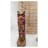 Pair of Native American Style Totems, both appear to be made in Alaska Pair of Native American Style Totems, both appear to be made in Alaska