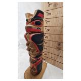 Pair of Native American Style Totems, both appear to be made in Alaska Pair of Native American Style Totems, both appear to be made in Alaska