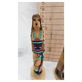 Pair of Kachina/Katsina Dolls -One Signed/One Unsigned -Done in Native American Style Pair of Kachina/Katsina Dolls -One Signed/One Unsigned -Done in Native American Style