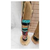 Pair of Kachina/Katsina Dolls -One Signed/One Unsigned -Done in Native American Style Pair of Kachina/Katsina Dolls -One Signed/One Unsigned -Done in Native American Style