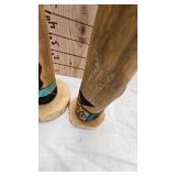 Pair of Kachina/Katsina Dolls -One Signed/One Unsigned -Done in Native American Style Pair of Kachina/Katsina Dolls -One Signed/One Unsigned -Done in Native American Style