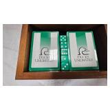 Ducks Unlimited Card/Dice Set in Wood Box, Cards unopened Ducks Unlimited Card/Dice Set in Wood Box, Cards unopened