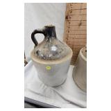 Pair of 2 Tone Stoneware Jug, No noticable Cracks/Chips Pair of 2 Tone Stoneware Jug, No noticable Cracks/Chips