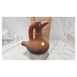 Mexican Footed Duck Vessel Folk Art in TerraCotta Mexican Footed Duck Vessel Folk Art in TerraCotta