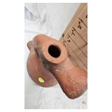 Mexican Footed Duck Vessel Folk Art in TerraCotta Mexican Footed Duck Vessel Folk Art in TerraCotta