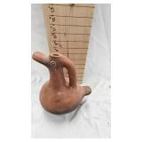 Mexican Footed Duck Vessel Folk Art in TerraCotta Mexican Footed Duck Vessel Folk Art in TerraCotta