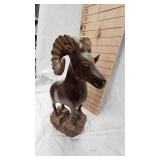 Hand Carved Sheep/Ram out of Ironwood, intricate Design-Fantastic Condition Hand Carved Sheep/Ram out of Ironwood, intricate Design-Fantastic Condition