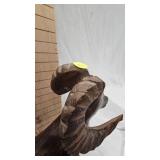 Hand Carved Sheep/Ram out of Ironwood, intricate Design-Fantastic Condition Hand Carved Sheep/Ram out of Ironwood, intricate Design-Fantastic Condition