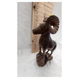 Hand Carved Sheep/Ram out of Ironwood, intricate Design-Fantastic Condition Hand Carved Sheep/Ram out of Ironwood, intricate Design-Fantastic Condition