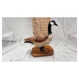 Hand Carved Canada Goose Sculpture with Base Hand Carved Canada Goose Sculpture with Base