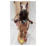 Black Wolf Kachina Doll by Eagle Wolf Black Wolf Kachina Doll by Eagle Wolf