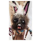 Black Wolf Kachina Doll by Eagle Wolf Black Wolf Kachina Doll by Eagle Wolf
