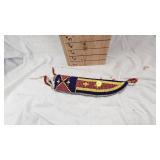 Native American Beaded Knife Sheath, Leather and beautiful Bead Work in Excellent Condition Native American Beaded Knife Sheath, Leather and beautiful Bead Work in Excellent Condition