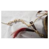 Native American Beaded Knife Sheath, Leather and beautiful Bead Work in Excellent Condition Native American Beaded Knife Sheath, Leather and beautiful Bead Work in Excellent Condition