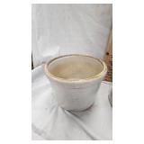 2 Small Crocks and Two Tone Crock Pitcher, No Marks 2 Small Crocks and Two Tone Crock Pitcher, No Marks
