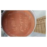 Navajo Terra Cotta Pots with Design, Excellent Condition Navajo Terra Cotta Pots with Design, Excellent Condition