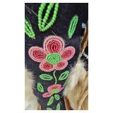 Northern Cree Floral Beaded Mukluks, Late 20th Century Northern Cree Floral Beaded Mukluks, Late 20th Century