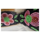Northern Cree Floral Beaded Mukluks, Late 20th Century Northern Cree Floral Beaded Mukluks, Late 20th Century