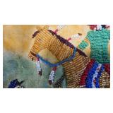 Pictoral Beaded Pipe Bag, Made by Eagle Wolf, Exquisite Detail and in excellent condition Pictoral Beaded Pipe Bag, Made by Eagle Wolf, Exquisite Detail and in excellent condition