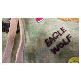 Pictoral Beaded Pipe Bag, Made by Eagle Wolf, Exquisite Detail and in excellent condition Pictoral Beaded Pipe Bag, Made by Eagle Wolf, Exquisite Detail and in excellent condition
