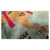 Pictoral Beaded Pipe Bag, Made by Eagle Wolf, Exquisite Detail and in excellent condition Pictoral Beaded Pipe Bag, Made by Eagle Wolf, Exquisite Detail and in excellent condition