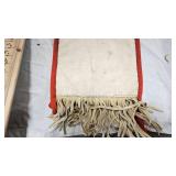 Pictoral Beaded Pipe Bag, Made by Eagle Wolf, Exquisite Detail and in excellent condition Pictoral Beaded Pipe Bag, Made by Eagle Wolf, Exquisite Detail and in excellent condition